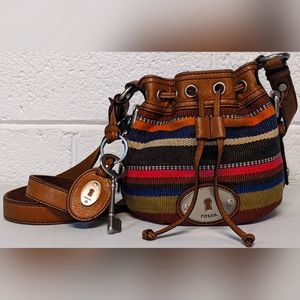 Fossil Cross over Bucket bag